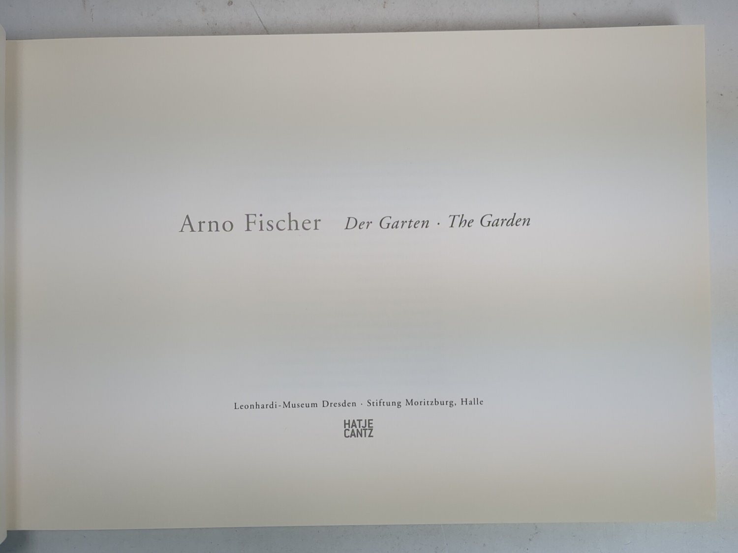 Arno Fischer『Der Garten / The Garden』写真集 Der Garten / The
